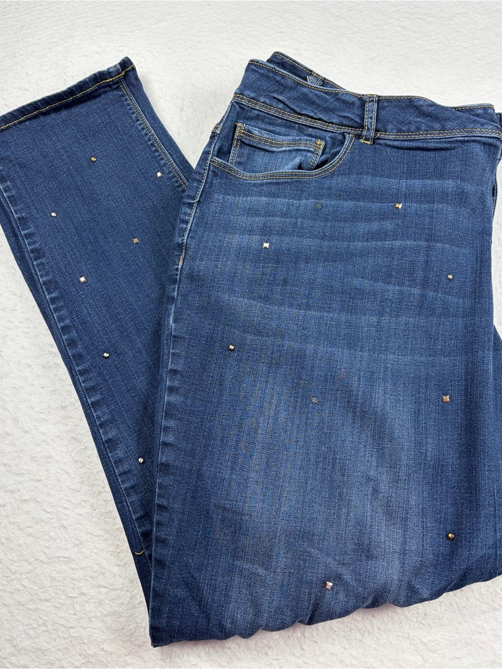 Cato‎ Est. 1946 Embellished Rhinestone Skinny Jeans Plus Size 20W